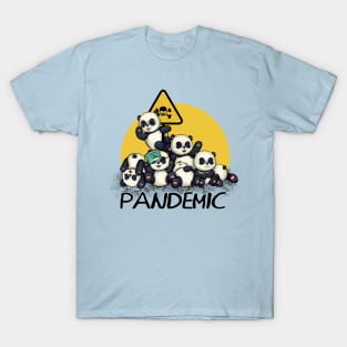 panda cute pandemic funny animals T-Shirt